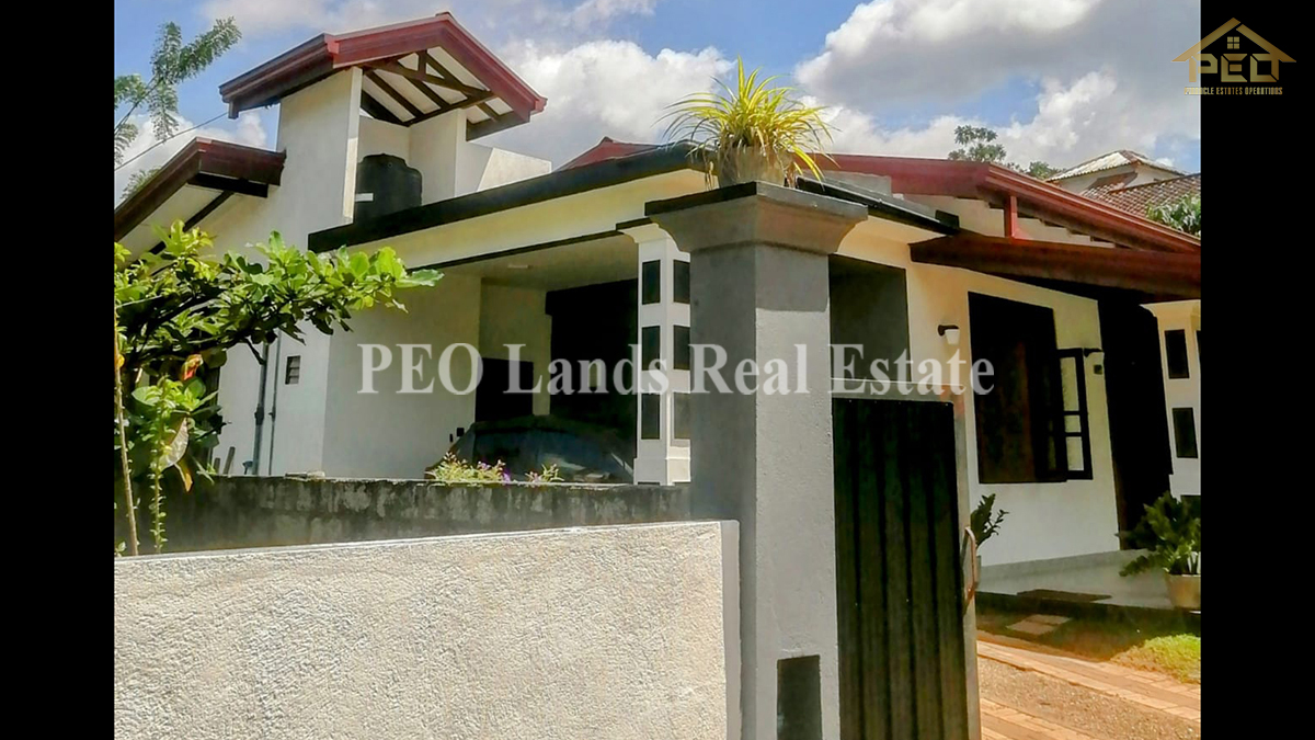 (K255) Newly Built Modern Single Story House for Sale in Ragama