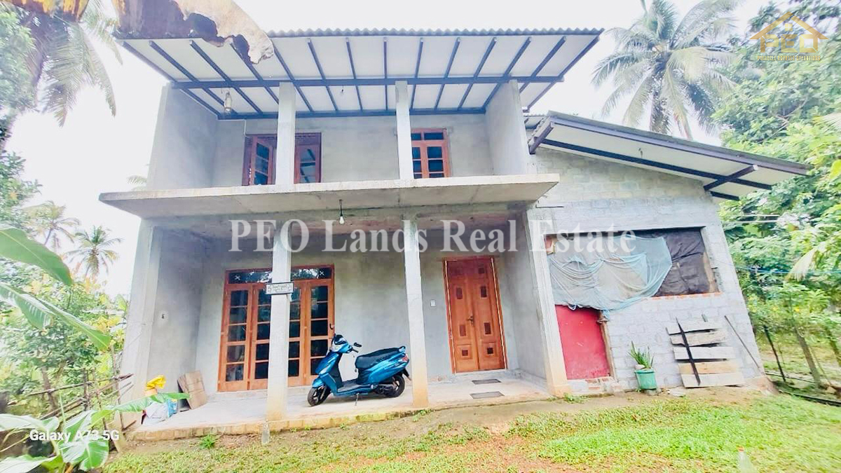 (RS203) Half-finished modern two-storey house for sale in wadduwa